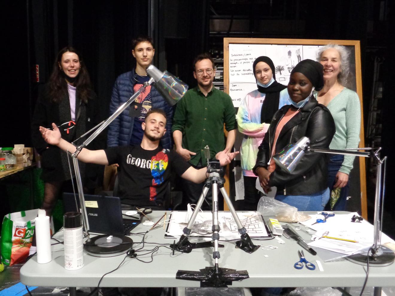 Groupe de jeunes participants à l'atelier 